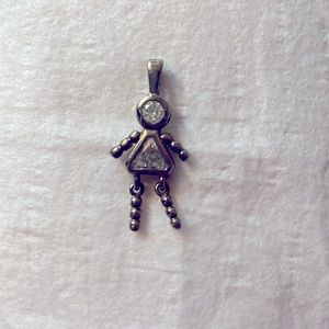 Sterling Silver 925 - April Birthstone Baby Girl - Vintage